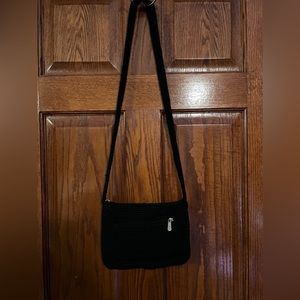 The Sak Small Crochet Black Purse